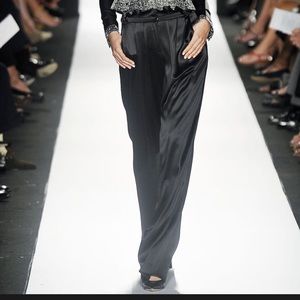 Carolina Herrera silk satin pants